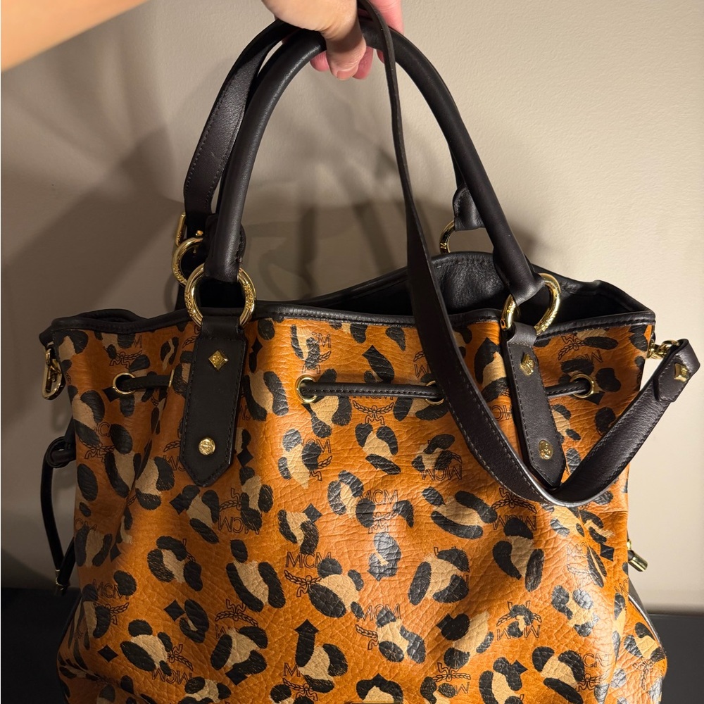 MCM Leopard 2 way bag